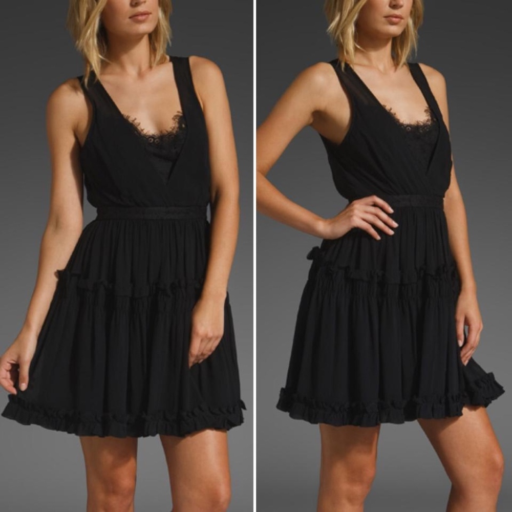 BNWT Joie 'Milano' Tiered Lace Bodice Dress